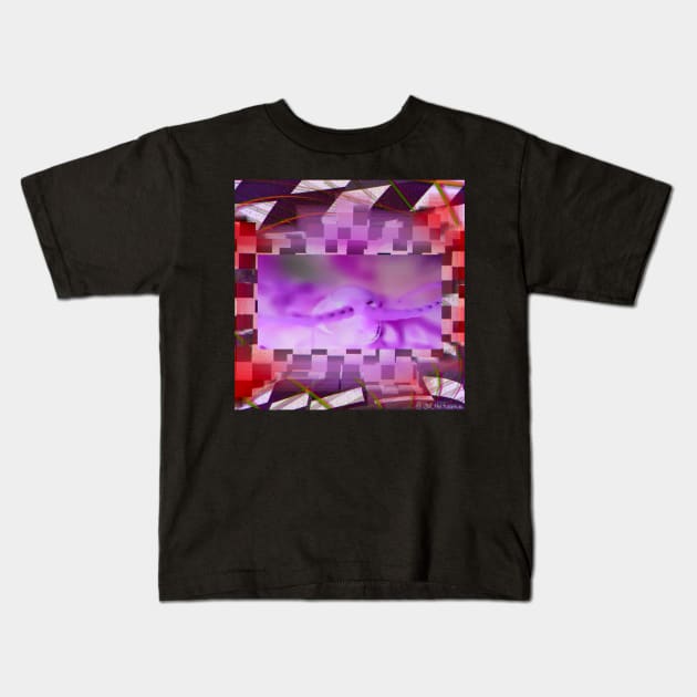 Centipede “Vaporwave” (Pink & Red) Kids T-Shirt by IgorAndMore